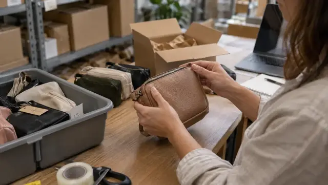 Inspección de accesorios devueltos junto a pedidos preparados para envío